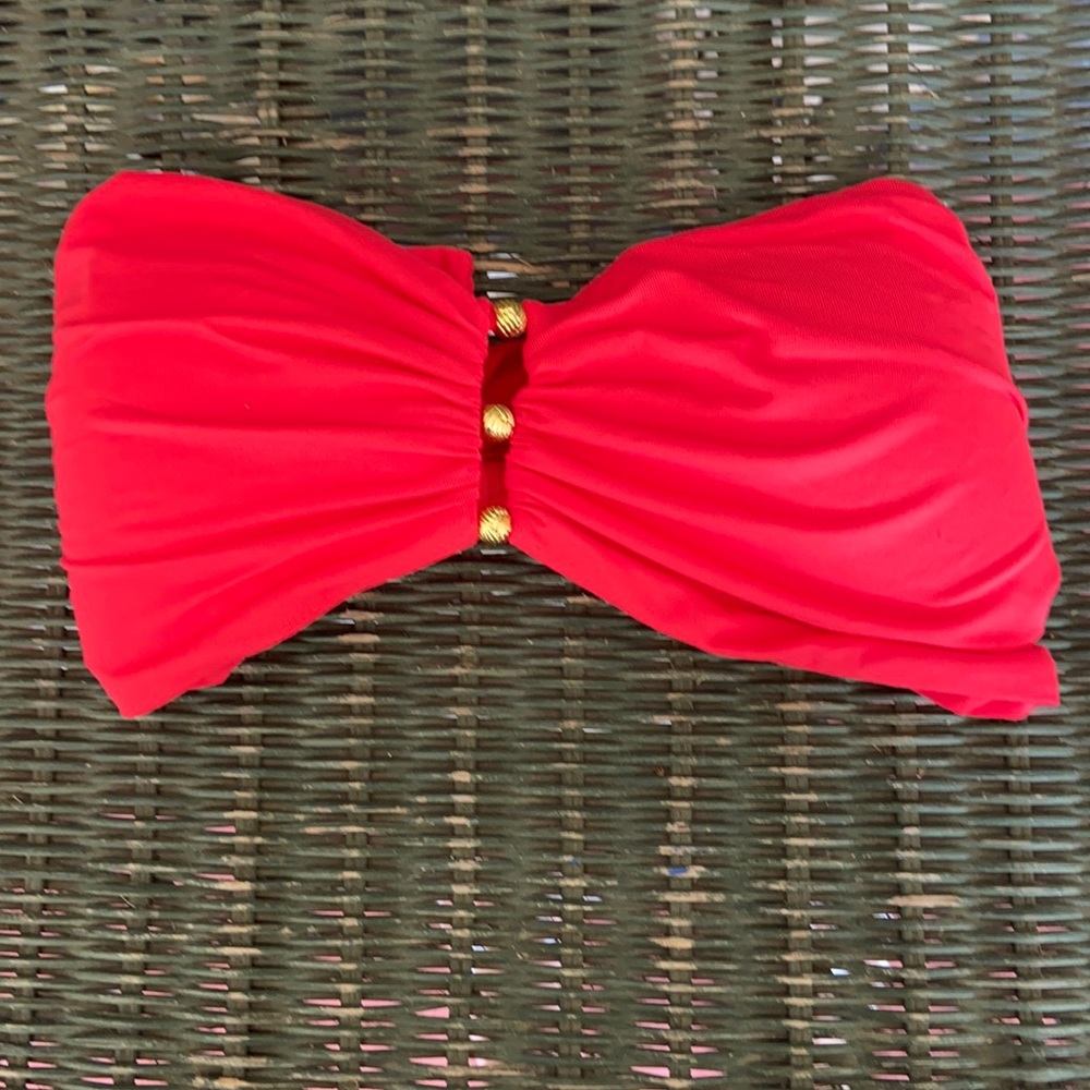 Coral CarmenMarc Valvo Swimwearstrapless BikiniTop